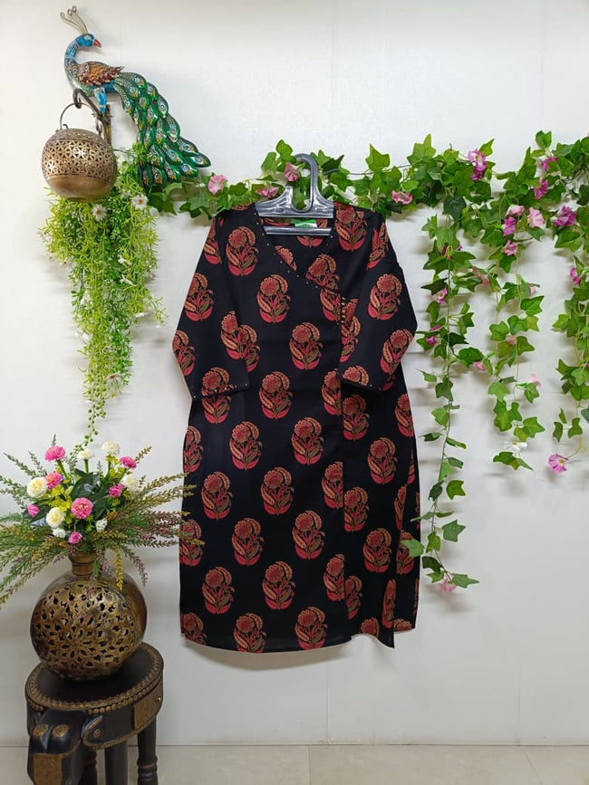 Elegant black kurti Hover Image