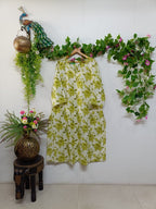 Ivory with Olive Green