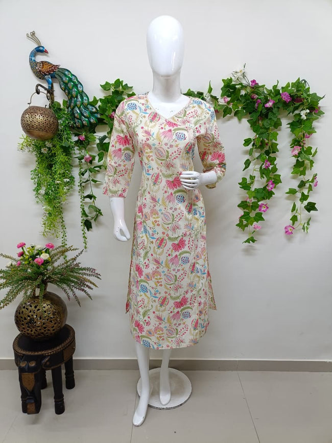 Off white floral Hover Image