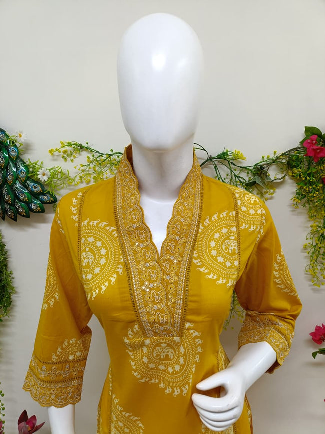 Mustard floral Main Image