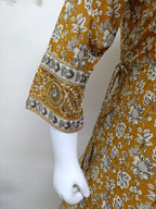 Mustard Yellow with floral