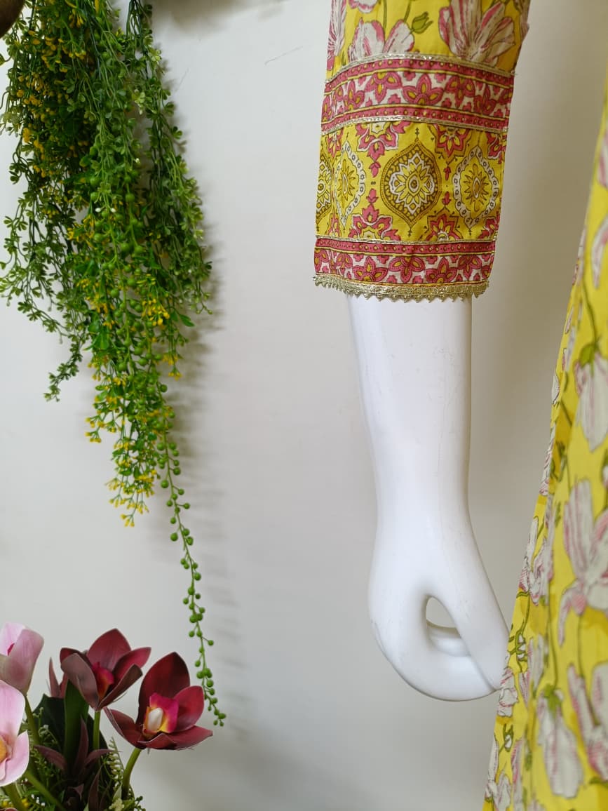 Yellow with floral