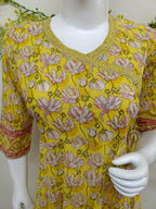 Yellow with floral