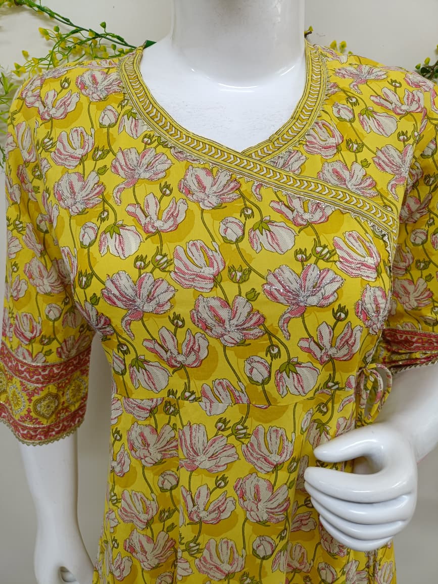 Yellow with floral