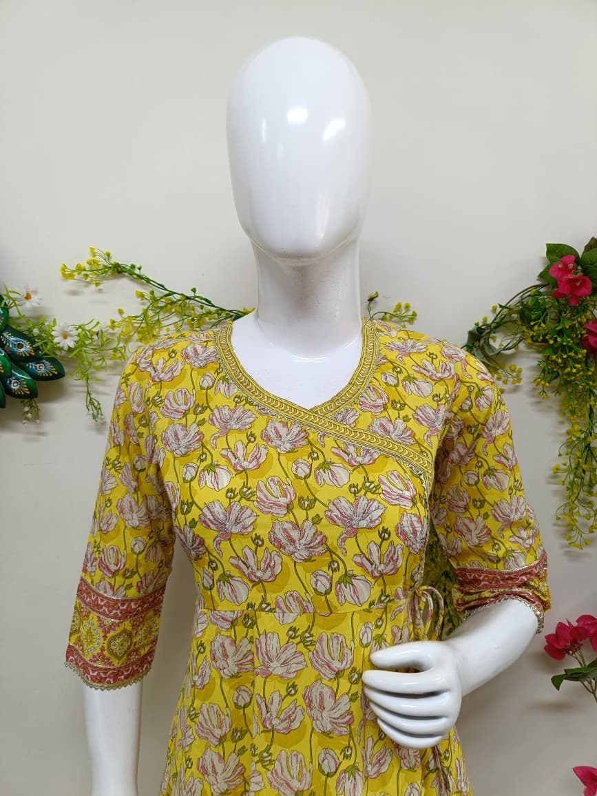 Yellow with floral