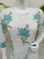 White with pastel sea green