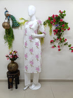 white with baby pink floral