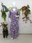 rich plum with white floral