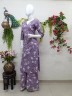 rich plum with white floral