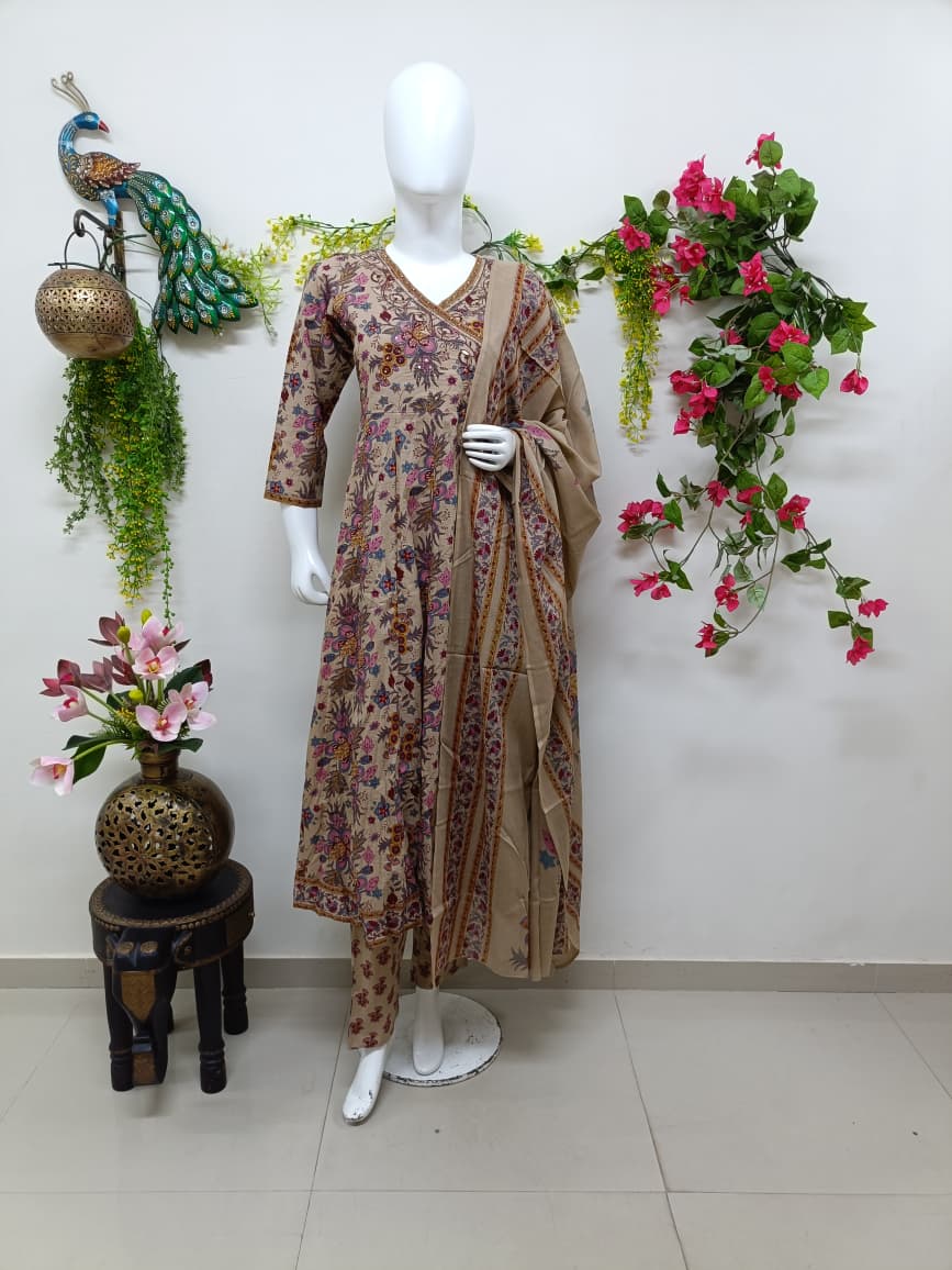 Beige with floral
