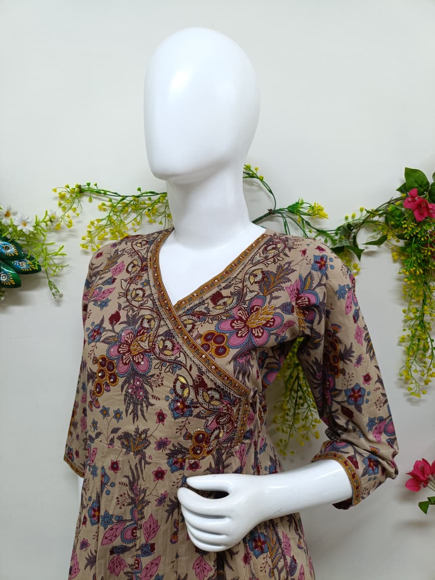 Beige with floral