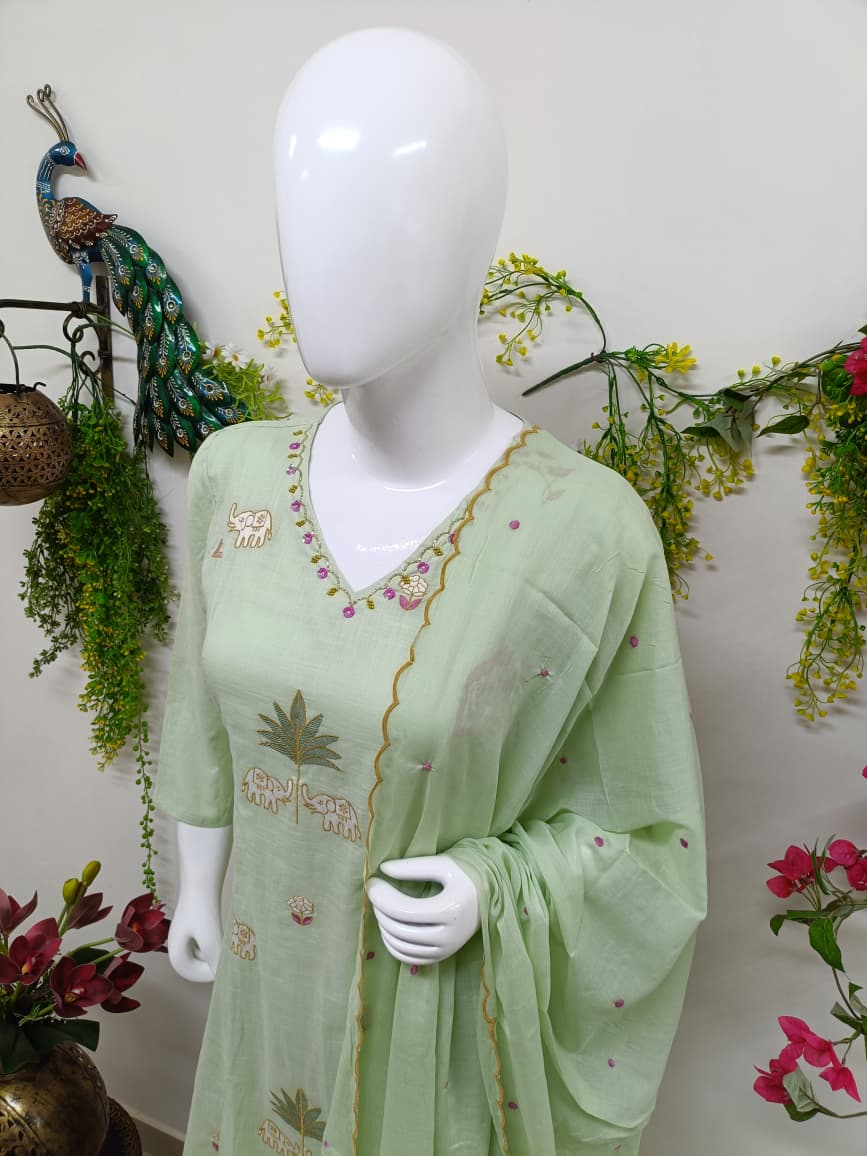 Pastel Pistachio Green