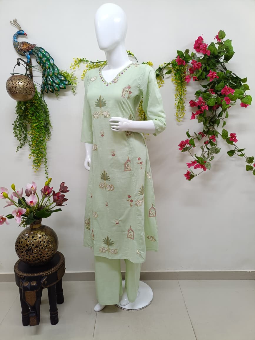 Pastel Pistachio Green