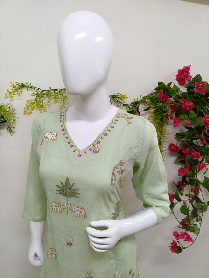 Pastel Pistachio Green