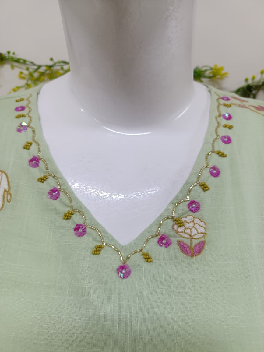 Pastel Pistachio Green