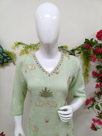 Pastel Pistachio Green