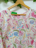 White with Floral