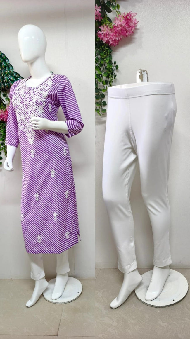 Comfort lady kurti pant Hover Image