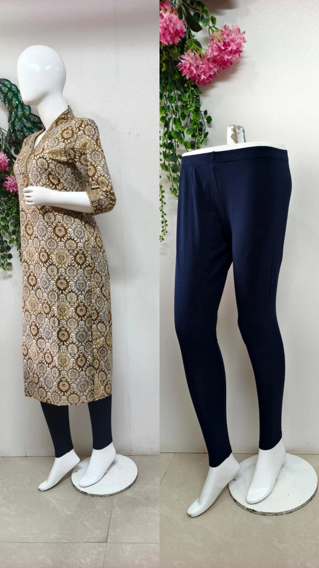 Comfort lady kurti leggings Hover Image