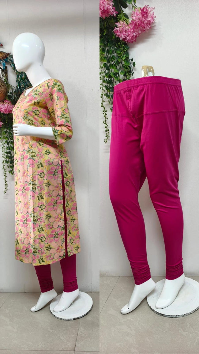 Comfort lady kurti leggings Hover Image