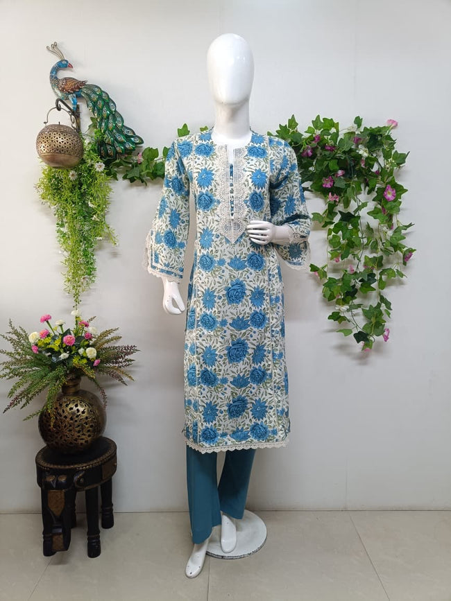 Azure Floral Blue Main Image